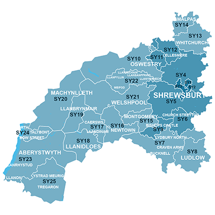 Shrewsbury Map (House Sale Data)